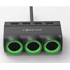 Automobilinis įkroviklis-šakotuvas Forever CSS-05 3 in 1 su 4xUSB ir 3x12V jungtimis