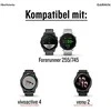 Išmaniojo laikrodžio Garmin odinis dirželis, Rudos spalvos, 22mm