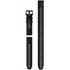 Išmaniojo laikrodžio Garmin greitai atsegamas, silikoninis dirželis, Juodos spalvos, 22mm
