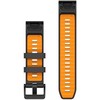 Garmin QuickFit® 22 Watch Bands, Graphite/Spark Oranžinis Silicone