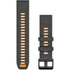 Garmin QuickFit® 22 Watch Bands, Graphite/Spark Oranžinis Silicone