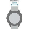 Išmaniojo laikrodžio Garmin greitai atsegamas dirželis, Baltos spalvos, 20mm