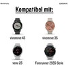 Išmaniojo laikrodžio Garmin greitai atsegamas silikoninis dirželis, Pilkos spalvos, 18mm