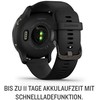 Išmanusis laikrodis Garmin Venu 2, Skalūno spalvos nerūdijančiojo plieno apvadas, su juodu korpusu ir silikoniniu dirželiu