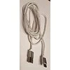 GEMBIRD CCB-mUSB2B-AMCM-6-G USB 2.0 kabelis į C tipo jungtį, medvilnės pynimo metalinės jungtys, 1,8 m, auksinis