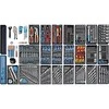 Gedore Werkzeugwagen 1500 ES-03-2004 0810 (blau/juodas, inkl. 325 Werkzeuge)