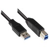 Good Connections Alcasa Alcasa 2710-S002 kabelis USB USB 3.2 Gen 1 (3.1 Gen 1) 0,2 m USB A USB B Juodas