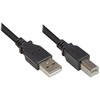 Kabelis USB Alcasa USB-A - USB-B 0.5 m Juodas (2510-05OFS)