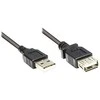 Good Connections USB kabelis Alcasa USB-A - USB-A 1,8 m juodas (2511-OF2S)