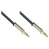 GoodConnections Good Connections 3,5mm Klinkenkabel 2m Stecker zu Stecker Audio dunkelblau