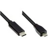 GoodConnections Geros jungtys, 2 m ilgio USB 2.0 USB-C į USB 2.0 Micro B kabelis
