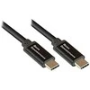 GoodConnections Geros jungtys USB2.0 Kabelis 0,5m USB-C St./St. SmartFLEX PD juodas