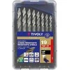 Grąžtas Tivoly Metalo grąžtų rinkinys 1-10mm, "Smart Point" pakopinis antgalis, 19vnt