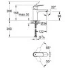 Grohe Praustuvo maišytuvas EUROSMART Cosmo M-Size be d.v., chromas