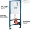 Grohe WC rėmo komplektas Rapid SL 3in1 su mygtuku Skate Air 38722001
