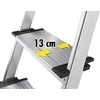 Hailo Household ladder L80 ComfortLine / aliuminio / 7 steps