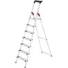 Hailo Household ladder L80 ComfortLine / aliuminio / 7 steps