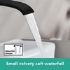 Praustuvo maišytuvas Hansgrohe 75040670, su dugno vožtuvu, juodas matinis