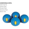 JAV Helinox Vibram Ball Feet Set 45 mm – Vibram guminės kojelės Helinox kėdėms (4 vnt.)