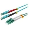 Helos šviesolaidinis kabelis E2000® (LSH)/LC Duplex 50/125 µm OM3 aqua 10,0 m