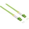 helos LWL Patchkabel OM5 Duplex 2,0mm LC-LC 50/125µm lindgrün 1m LSZH