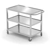 Suvirintas, mobilus, 3 lentynų maitinimo maitinimo vežimėlis iki 240 kg - Hendi 810224
