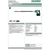 HiKOKI UV3628DA techninių duomenų lapas ir vibratoriaus vaizdas