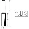 Hikoki Accessories Tiesi pirštinė freza HiKOKI 754053; d=8 mm; D=5 mm; B=11 mm; L=51 mm