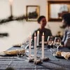 Žvakių laikiklių rinkinys HOFATS SQUARE CANDLE Sidabrinis, 4 vnt.