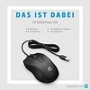 Hewlett Packard (HP) HP 100 USB Pelė su laidu - Juodas