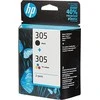 Hewlett Packard (HP) HP 305 2 vnt. Tri-color/Juodas (6ZD17AE) Rašalinių kasečių komplektas, CMY/BK