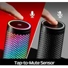 HyperX QuadCast 2 S kondensatorinis žaidimų mikrofonas | Juodas