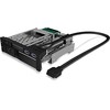 Doko stotelė Icy Box ICY BOX IB-174SSK-U 13,3 cm (5,25") Juodas laikymo disko dėklas