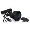 ICYBOX IB-HUB1404A Icy Box Desk Hub 2x USB 3.0, 1x USB 3.0 Type-C, garso įvestis / išvestis, SD skaitytuvas