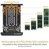 Carruzzo Icy Dock MB705M2P-B saugojimo diskų korpusas SSD korpusas Juoda M.2