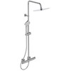 Stacionari dušo sistema Ideal Standard Ceratherm T100, Evo Diamond 200x200 mm galva ir rankiniu dušu, chrom