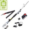 Akumuliatorinė aukštapjovė gyvatvorėms 20V 2Ah Ikra Mogatec ICPH 2040