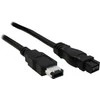 InLine Fejerverkai 9- pin - Fejerverkai 6- pin, 2m, Juodas (36902)