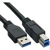 Inline 35350 USB kabelis USB 3.0 kištukas A / B kištukas 5m juodas