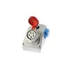 Spamel Montavimo rinkinys su lizdu 16A 5P + 2P + Z 0-1 raudona (ZI03R211)