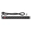 Intellinet 715133 Maitinimo juosta Rack 1U 9x Schuko lizdai, 4000W