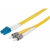 Intellinet Network Solutions Kryžminis pluoštas, dvipusis, vienpusis, LC / ST, 9 / 125μm, OS2, geltonas, 2m (750011)