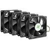 Inter-Tech 80mm ventiliatorių komplektas iš 4 vienetų