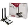 Inter- Tech Wi- Fi 5 PCIE adapteris DMG- 32 2dBi antenA 650Mbps mažmeninė prekyba