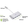 USB IOGear GUH3C4PD šakotuvai ir šakotuvai USB 3.2 Gen 1 (3.1 Gen 1) Type-C 5000 Mbit/s Balta