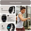 Išmanusis laikrodis Fitbit Versa 4, Grafito spalvos korpusas su juodos spalvos silikoniniu dirželiu