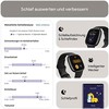 Išmanusis laikrodis Fitbit Versa 4, Grafito spalvos korpusas su juodos spalvos silikoniniu dirželiu