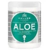 Drėkinanti plaukų kaukė sausiems ir pažeistiems plaukams Kallos Aloe Vera Hair Mask 1000 ml