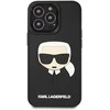 Karl Lagerfeld 3D Rubber Karl's Head - dėklas skirtas Apple iPhone 13 Pro juodos spalvos