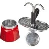 Bialetti Mini Express kavos virimo aparatas, raudonos spalvos, 2 puodeliai